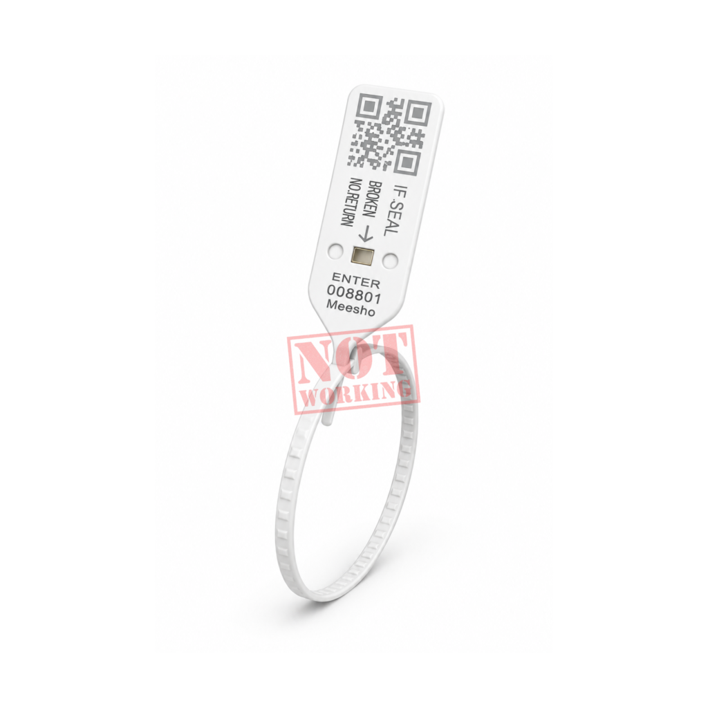 Meesho Dummy Seal Tag Non-Working | Plastic Security Zip Tie Seal