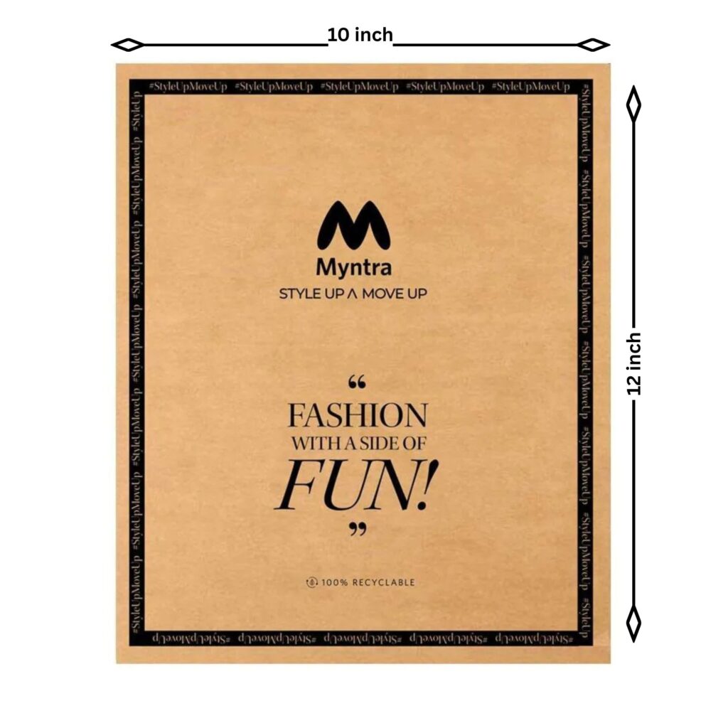 10×12 inch myntra paper polybag