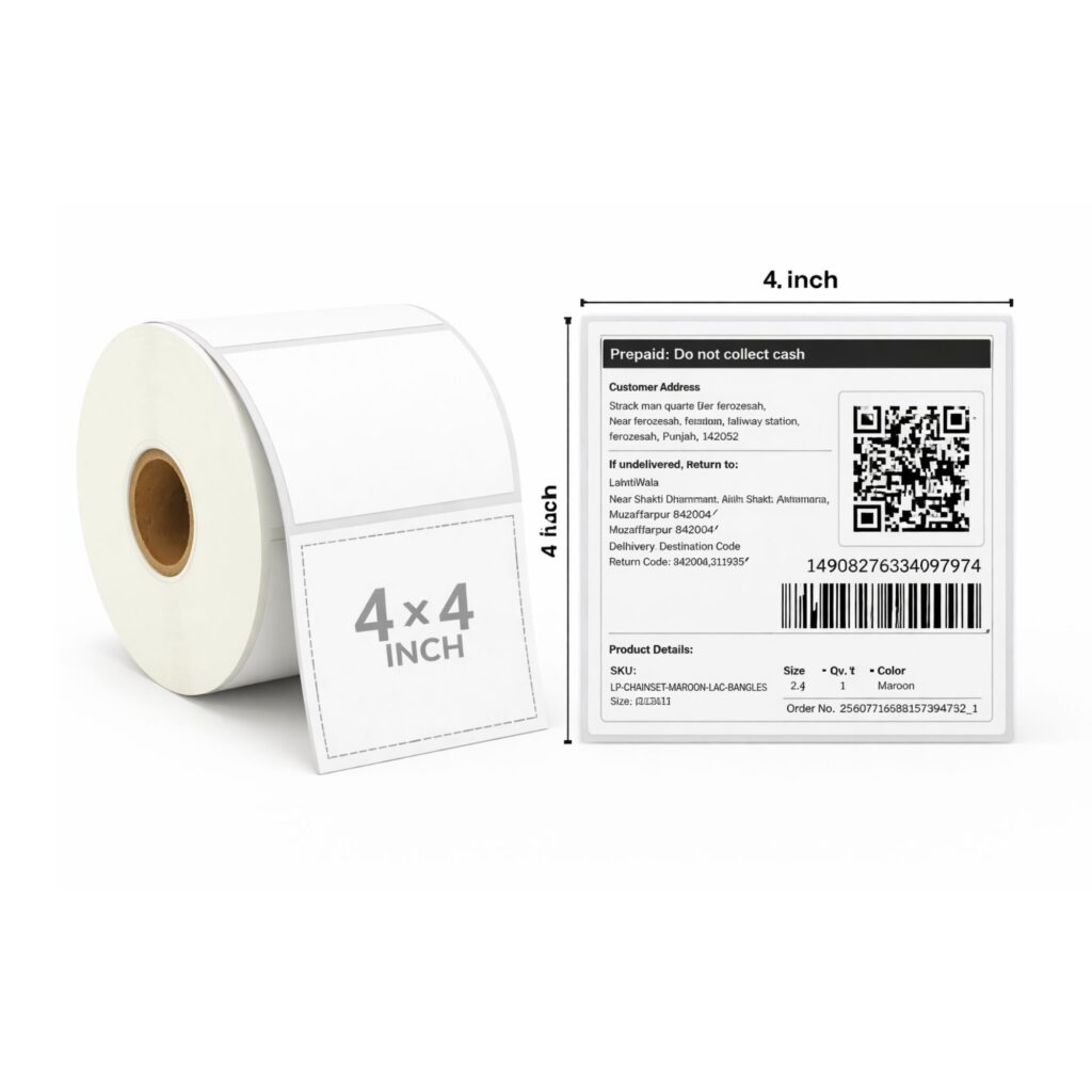 meesho 4x4 shippin label