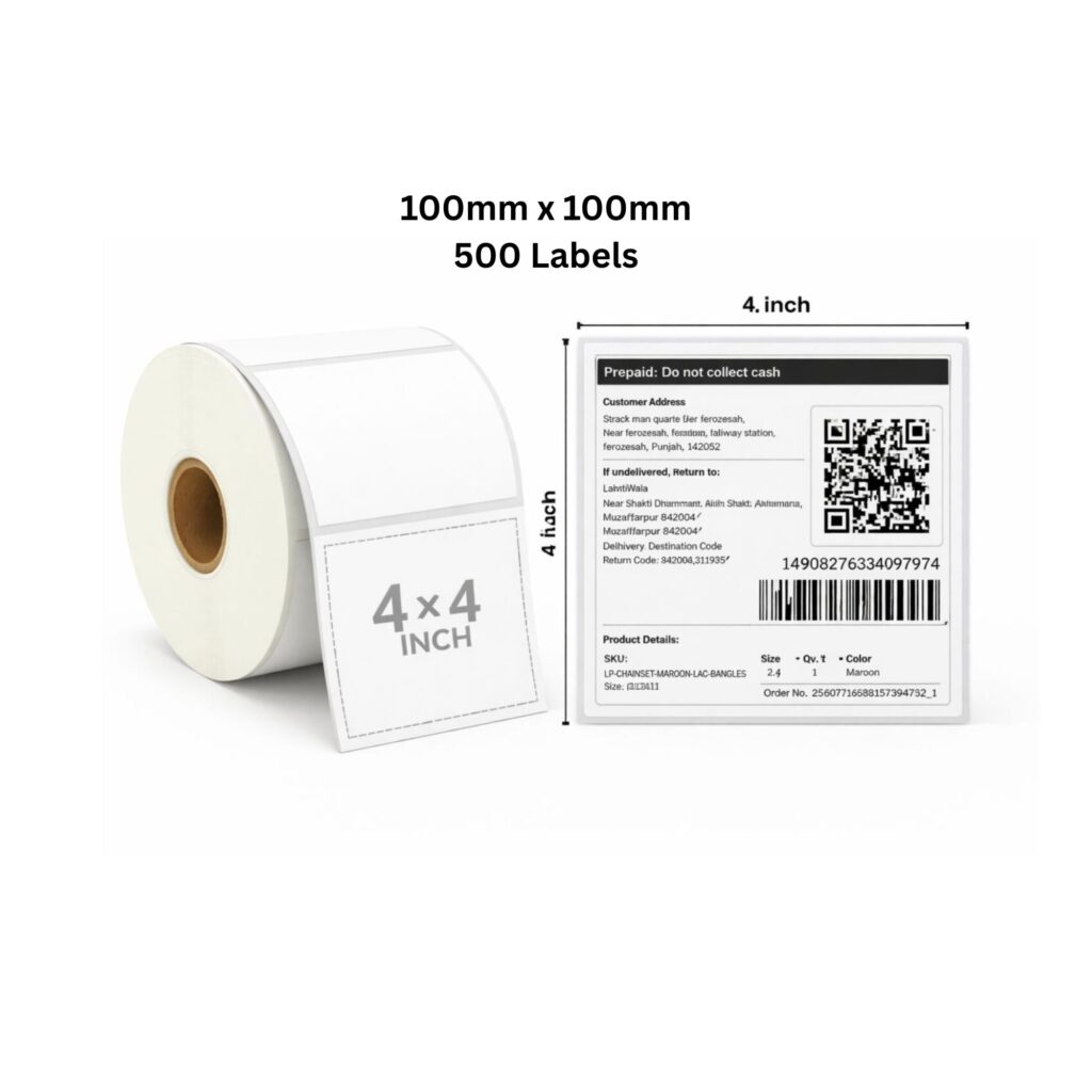4×4 shipping label 500 label